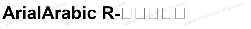 ArialArabic R字体转换